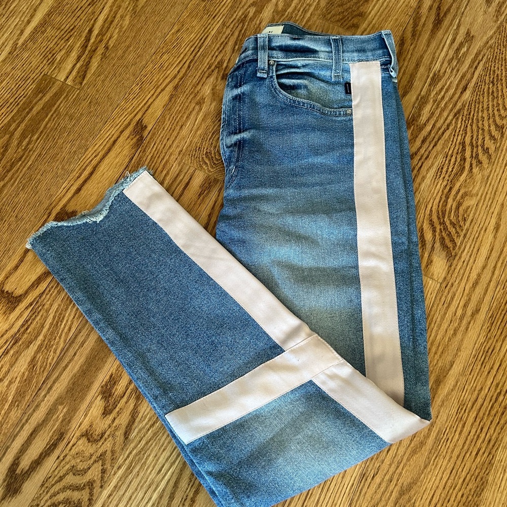 McGuire Blue Denim Jeans with Side Stripes